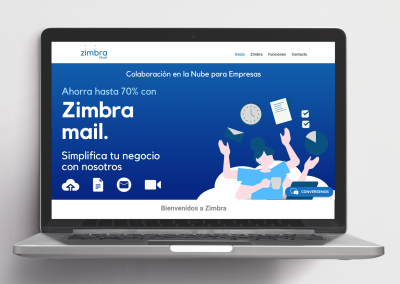 Sitio web Zimbra Mail